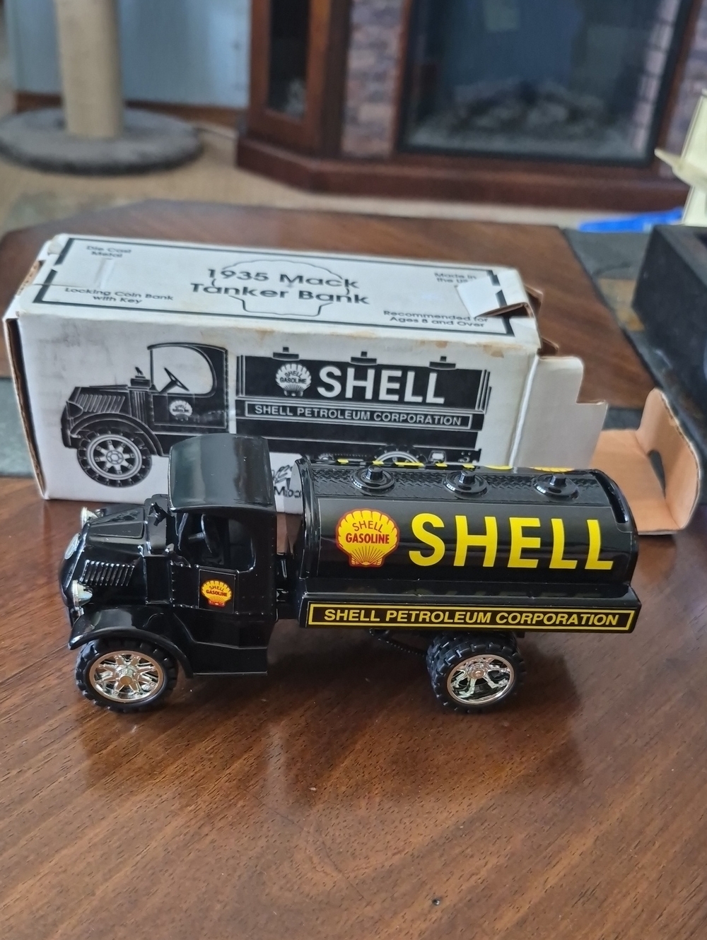 Shell Black Vintage-Style Tanker Bank - Shell Petroleum Corporation